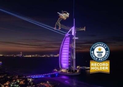 Record-breaking Night of the Dragon — AO Drones original event photograph